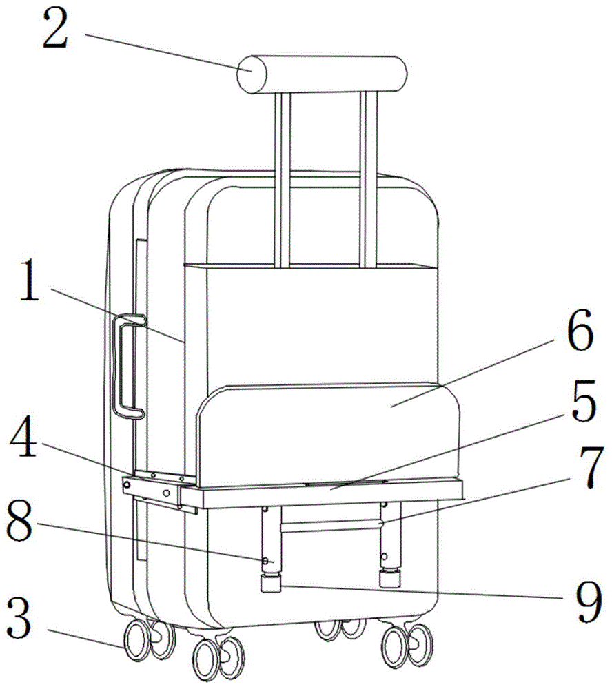 一种可坐式行李箱的制作方法