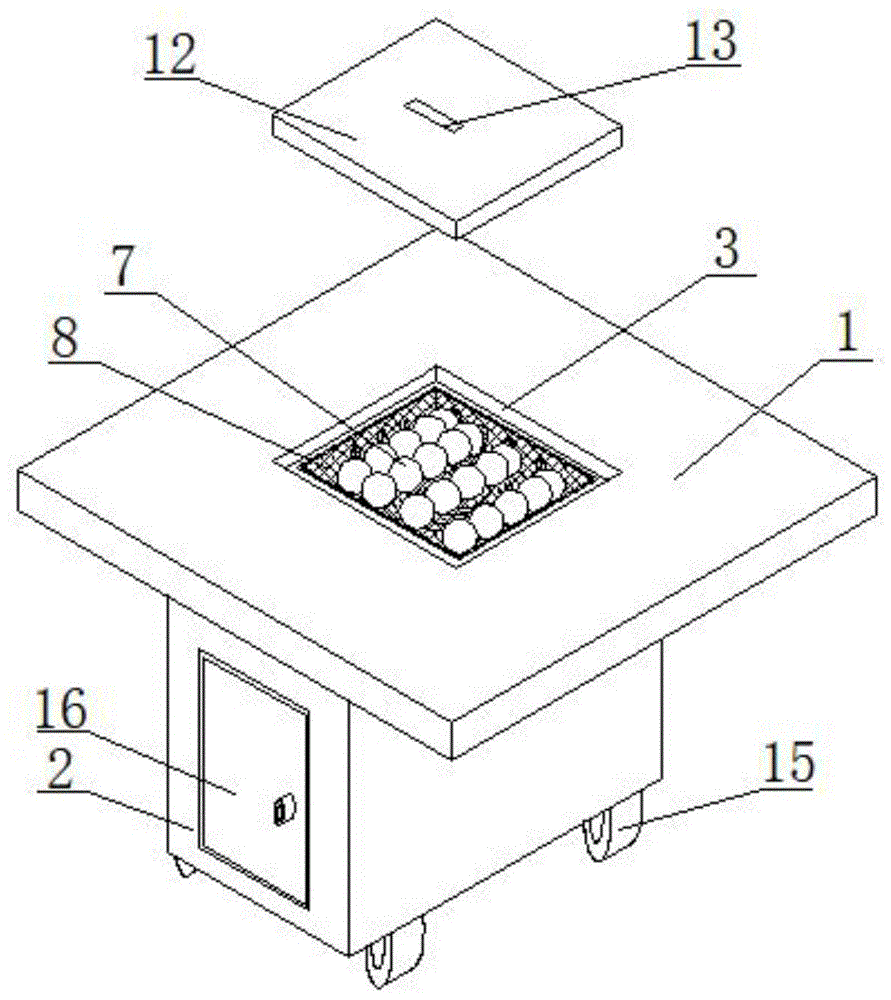 一种燃气式取暖桌的制作方法
