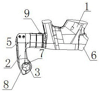 一种内走前叉的制作方法