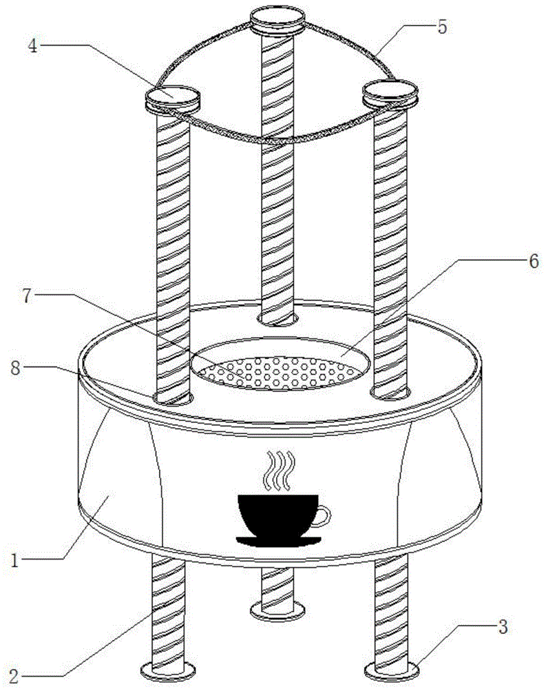 一种防泼洒的稳定型机械臂杯夹具的制作方法