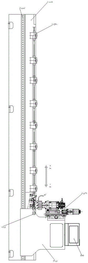 一种龙门移动式平面双向开槽机及其工作方式的制作方法