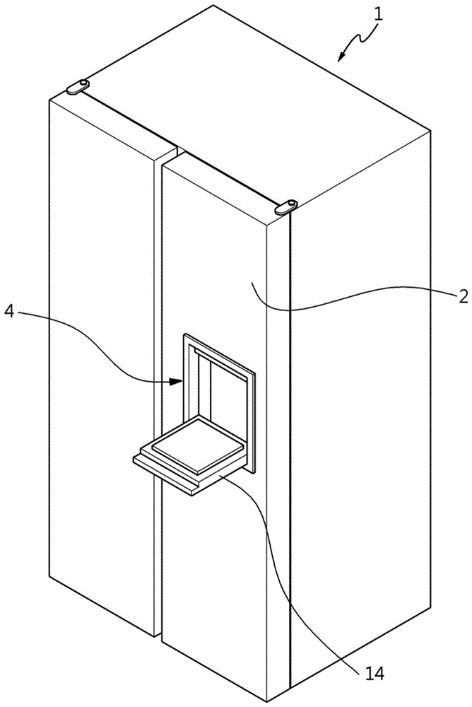 用于锁定冰箱的家用酒吧门的装置的制作方法