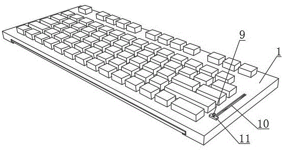 一种工程造价工程量计算专用输入键盘的制作方法