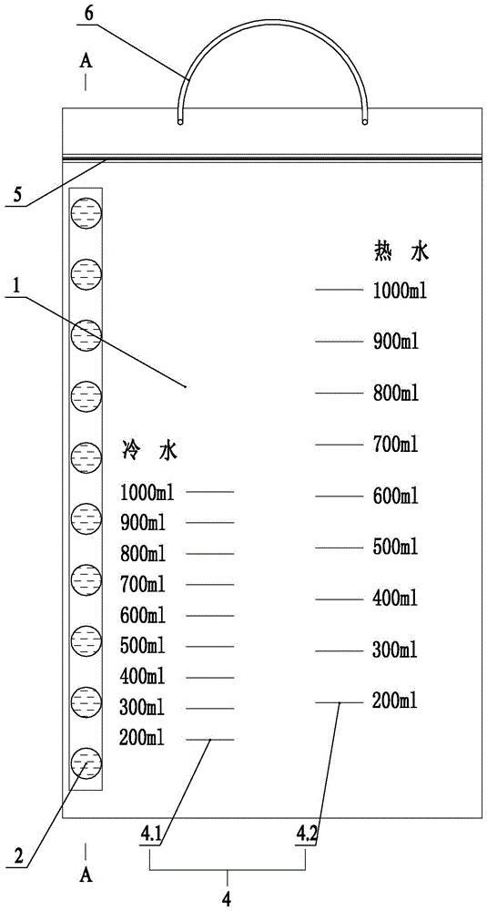 一次性使用肥皂水冲洗袋的制作方法