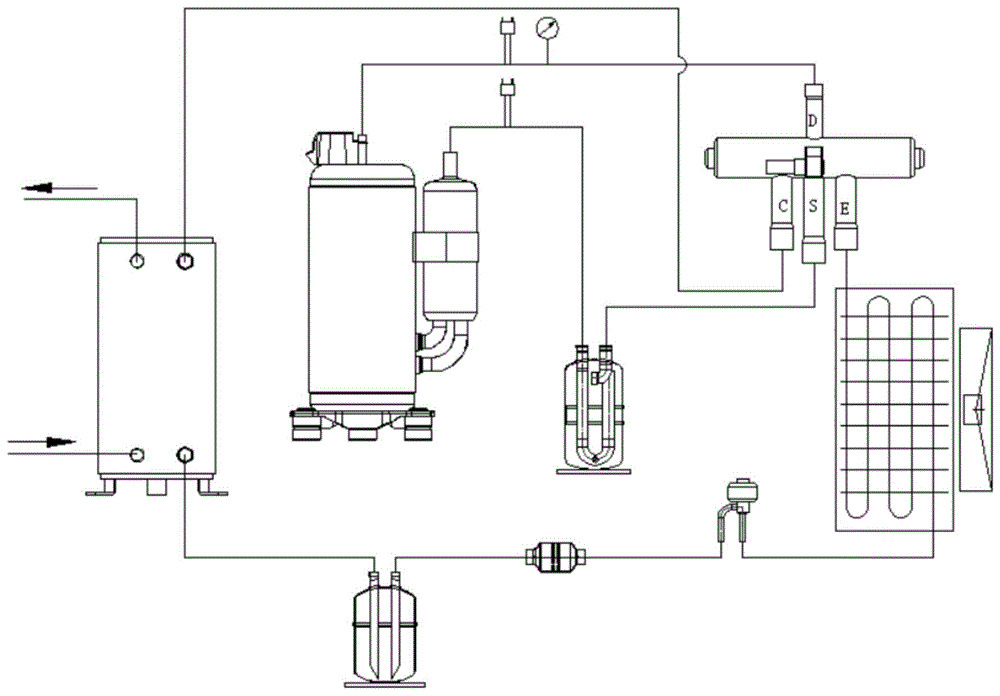 一种直流变频增焓的热泵系统的制作方法