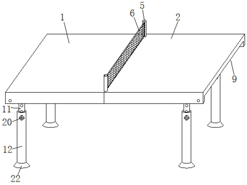 一种乒乓球桌的制作方法