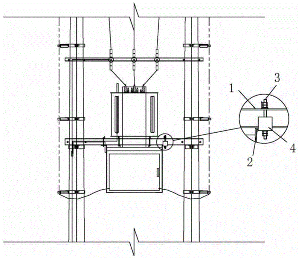 防止低压综合配电箱坠落的加固装置的制作方法