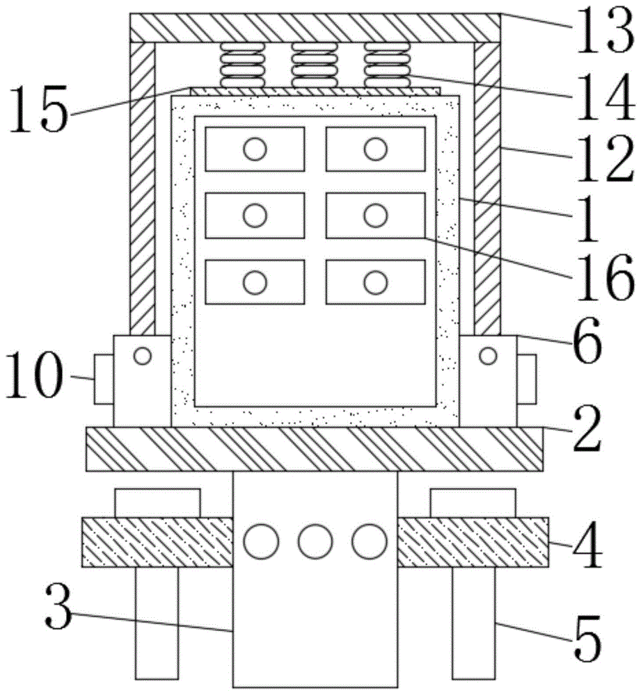 固定式低压抽屉开关柜安装结构的制作方法
