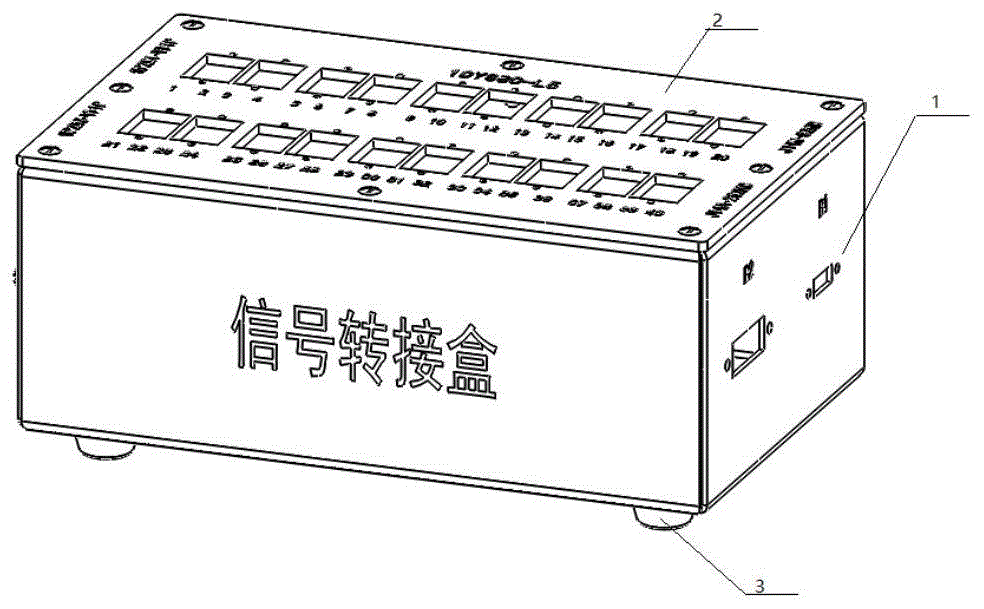 一种可更换连接器安装面板的通用信号转接盒的制作方法