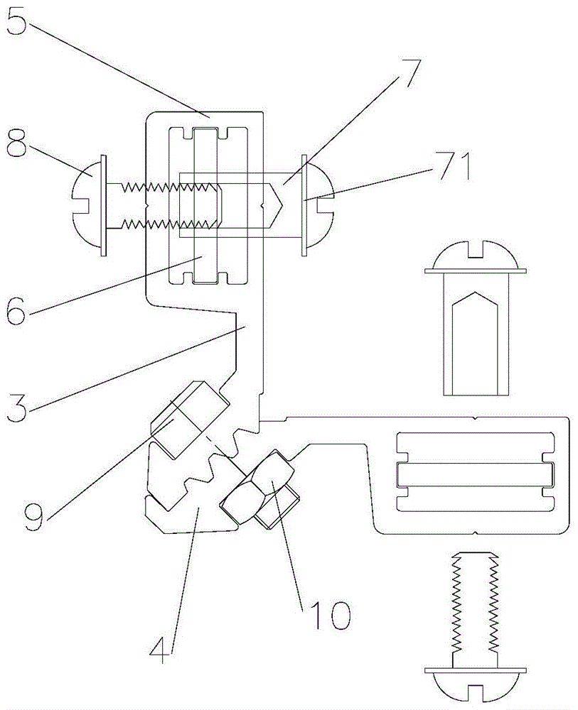 一种推拉式门窗扇的角码连接结构的制作方法