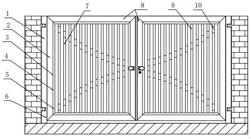 一种庭院门式组合安装门扇的制作方法