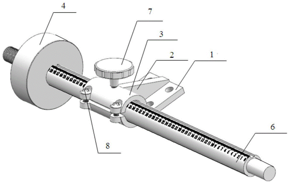 切割机绕杆调节装置的制作方法