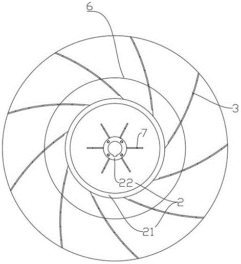 一种叶片排水的平衡性风机叶轮的制作方法