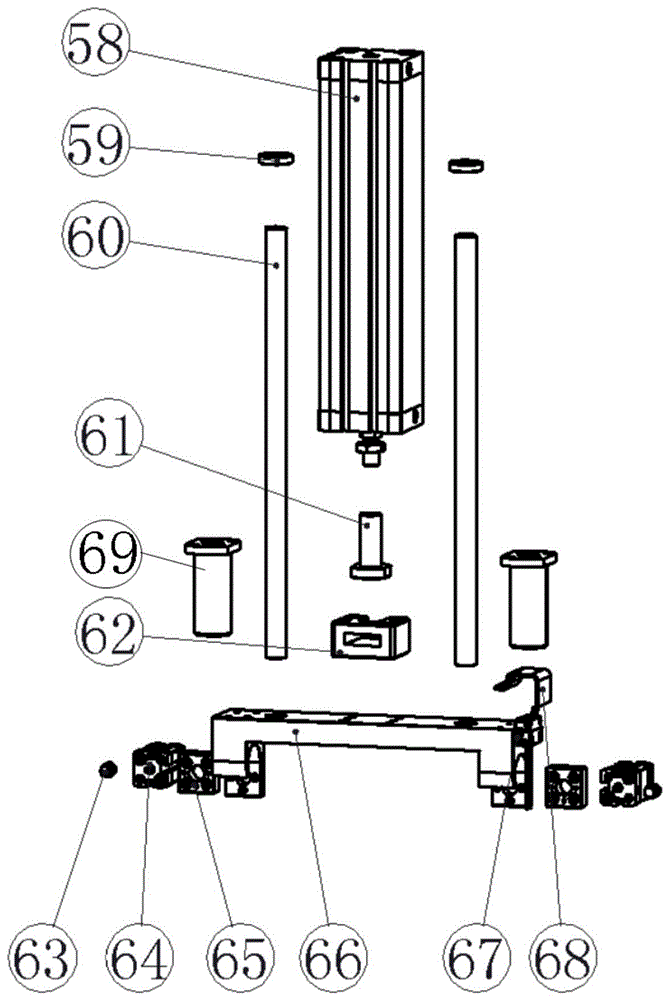 汽车空调冷凝器自动装配用KOMO管装配组件的制作方法