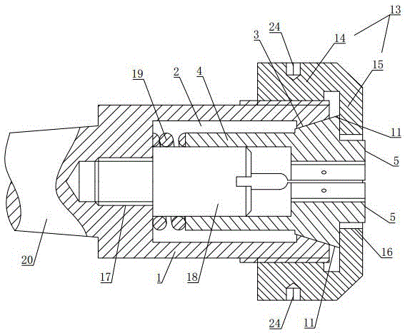 一种具有方形插孔的高精度机床夹持装置的制作方法