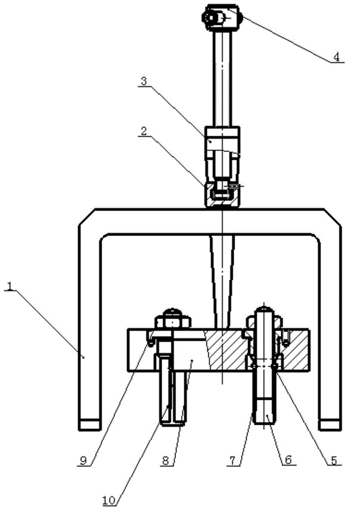一种高压齿轮泵轴承拔卸装置的制作方法