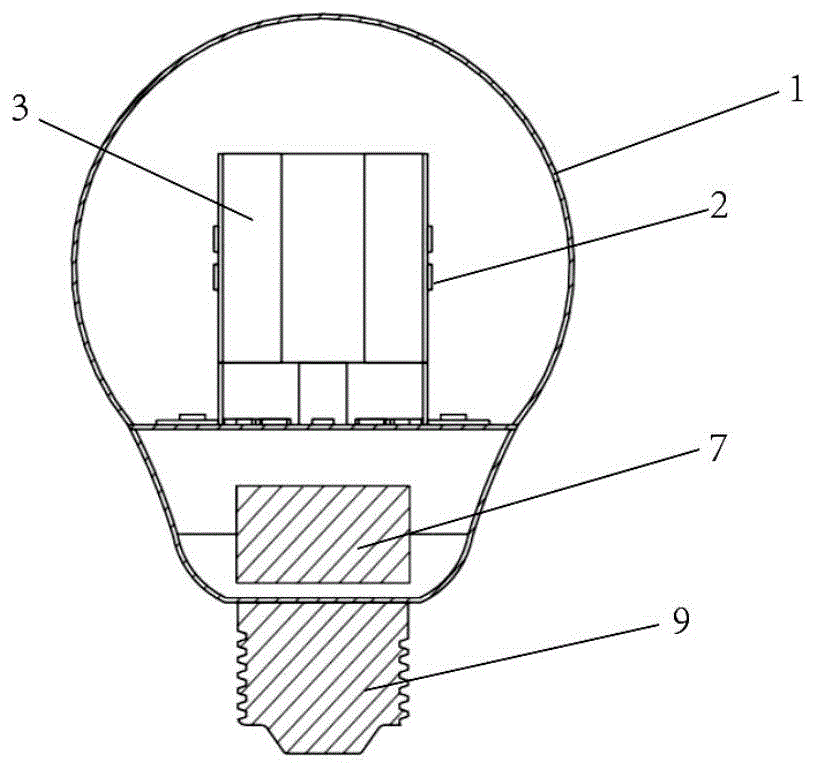 一种基于散热结构和芯片布置优化的LED球泡灯的制作方法