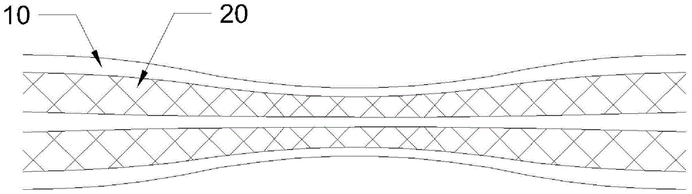一种一片式大宽度宽窄针织丈巾的制作方法
