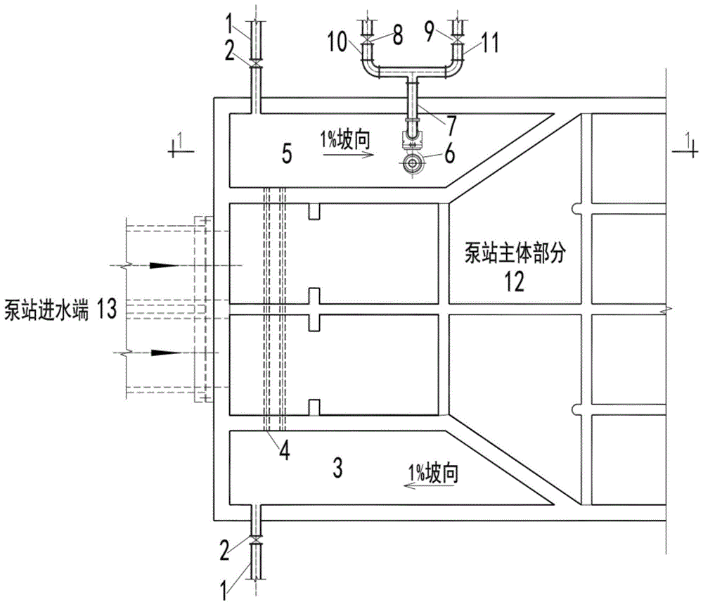 一种与排水泵站合建的雨水调蓄池的制作方法