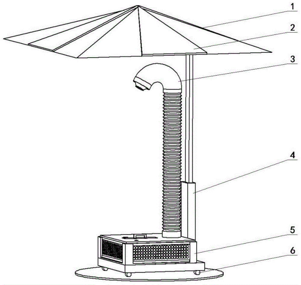 一种基于热电制冷及直接蒸发制冷的太阳能半导体空调伞的制作方法