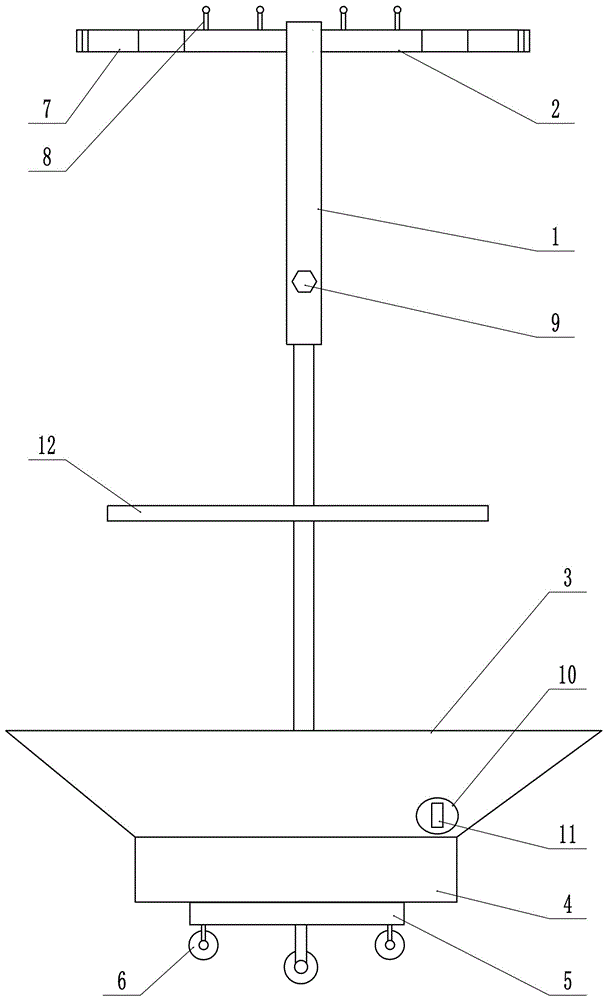 一种拖把存放架的制作方法