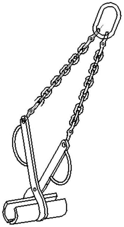 一种可夹持轴类零件的吊具的制作方法