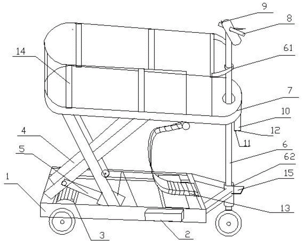 一种带平衡保护可驾驶的升降搬运车的制作方法