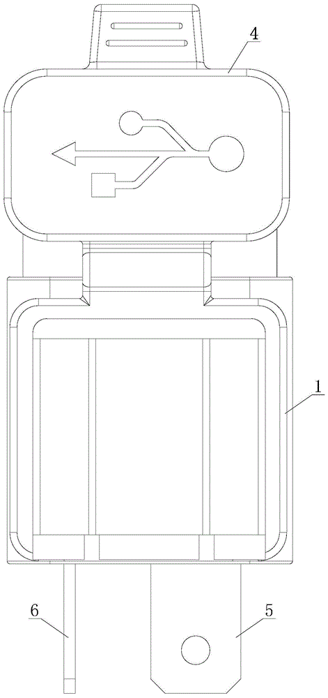 一种简易USB充电连接器的制作方法