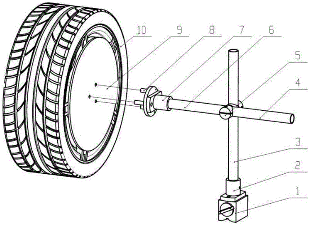 一种车轮姿态角度在线测量装置的制作方法