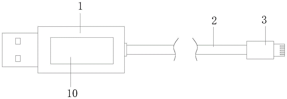 一种MCU单片机控制可显示电压电流的数据线的制作方法