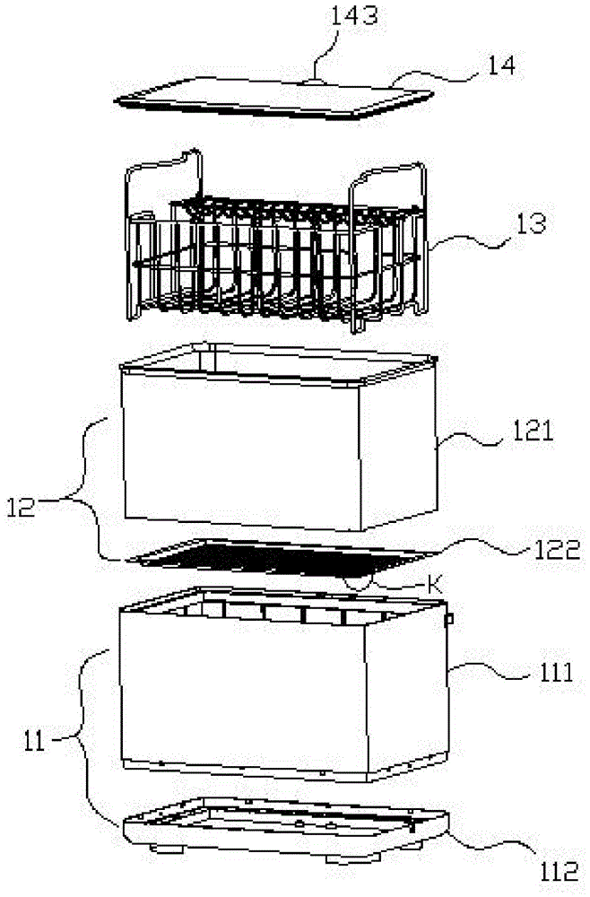 一种消毒柜专用容纳盒及碗架结构的制作方法