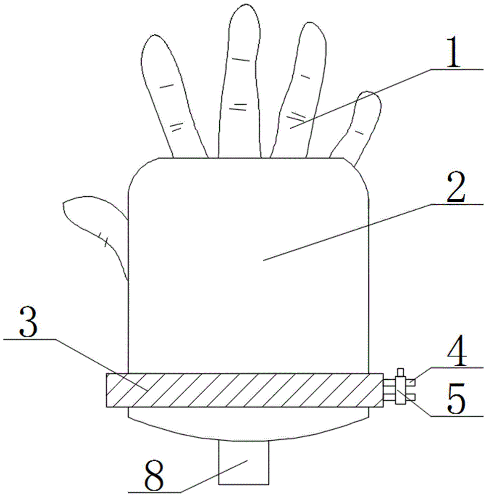 一种手套式儿童输液固定器的制作方法