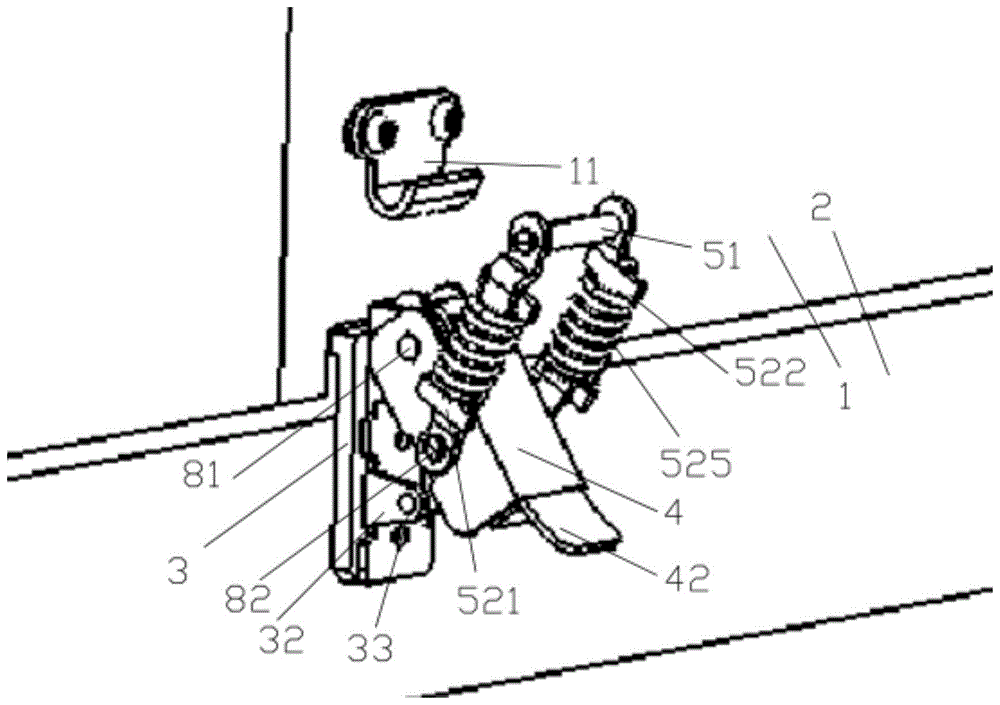 一种应用于喷涂机器人的罩壳锁紧装置的制作方法
