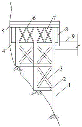 一种带缓冲系统巨型-桁架钢筋混凝土防护棚洞的制作方法