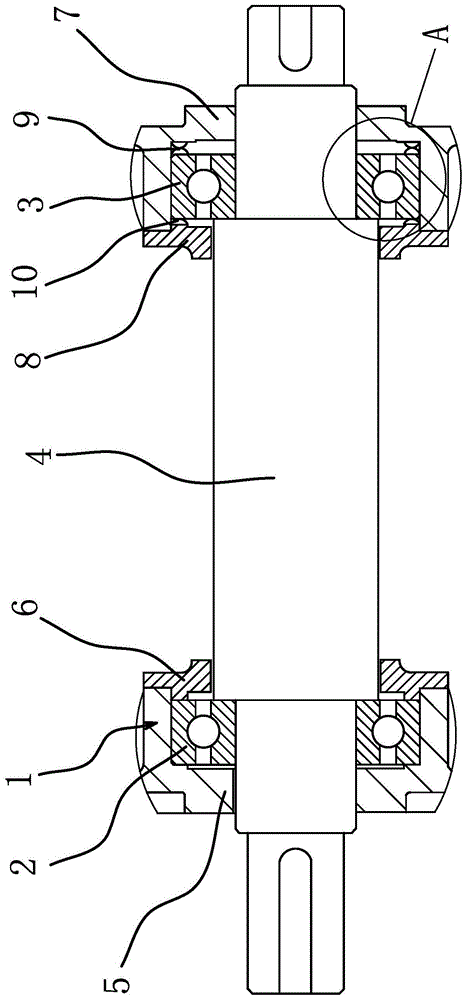 一种转轴轴承的防滑连接结构的制作方法