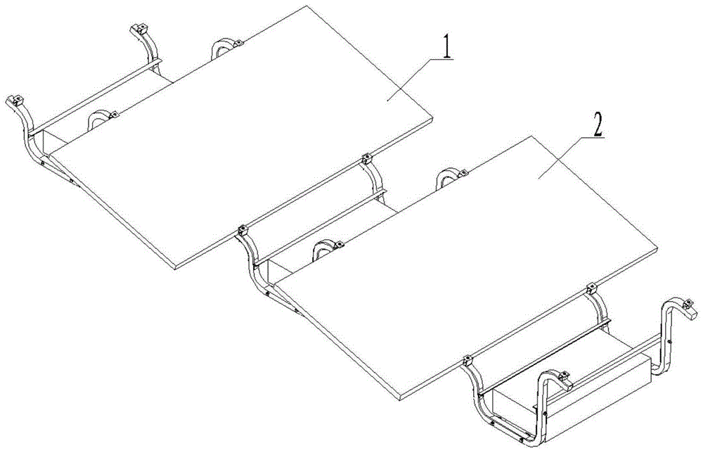 一种太阳能光伏板双排共用支架的制作方法