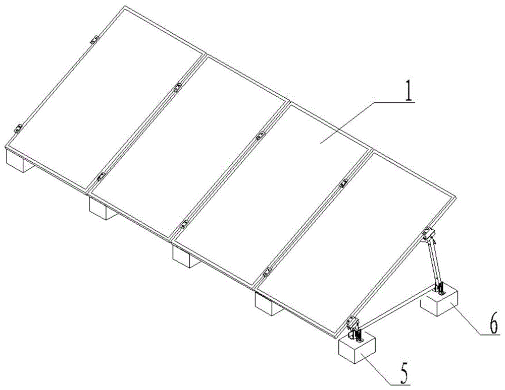 一种太阳能光伏组件平屋顶支架的制作方法