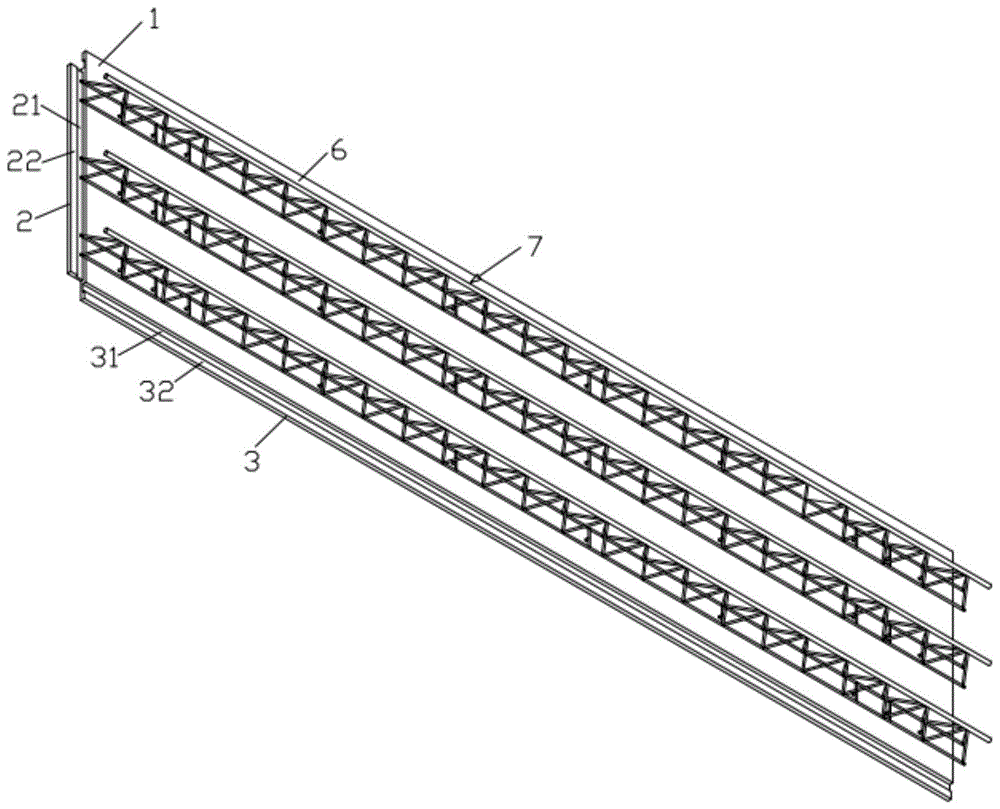 可拆卸自承式桁架复合材料楼承板的制作方法