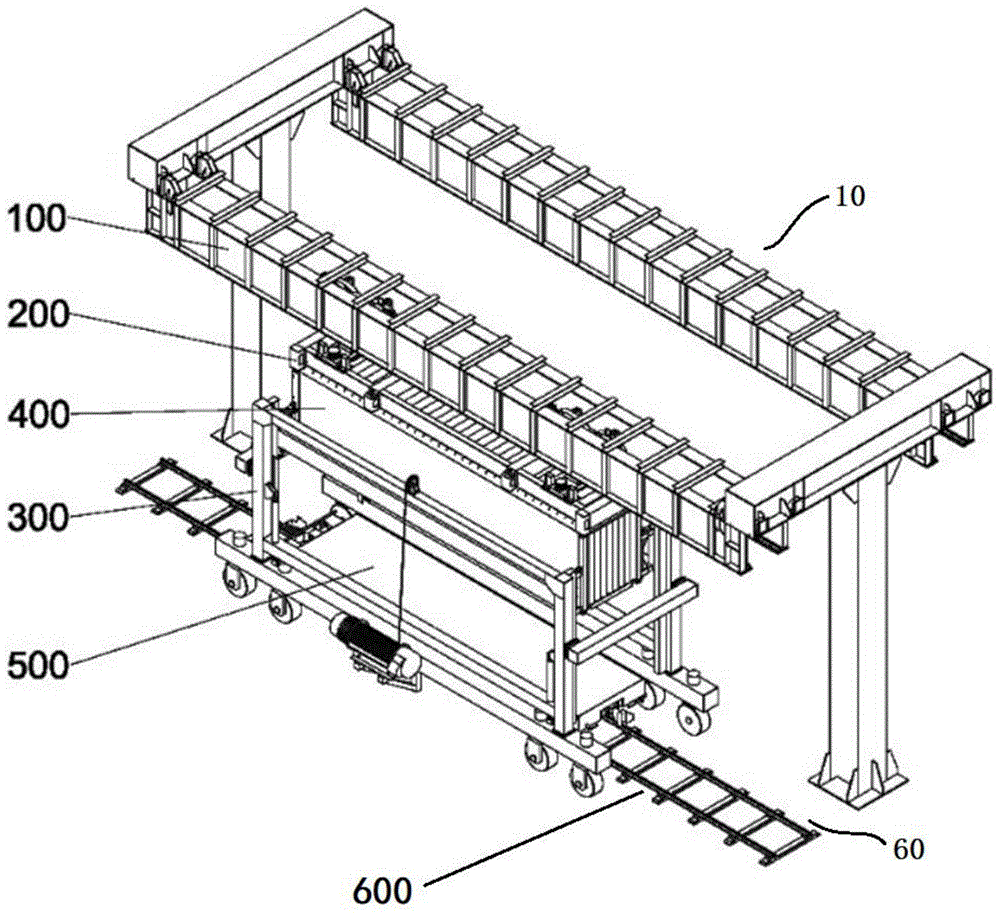 集装箱的空铁联运系统的制作方法