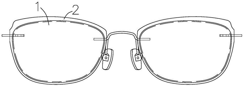 一种无框眼镜的制作方法
