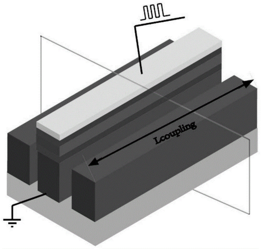 一种双波导耦合式的等离子电光调制器的制作方法