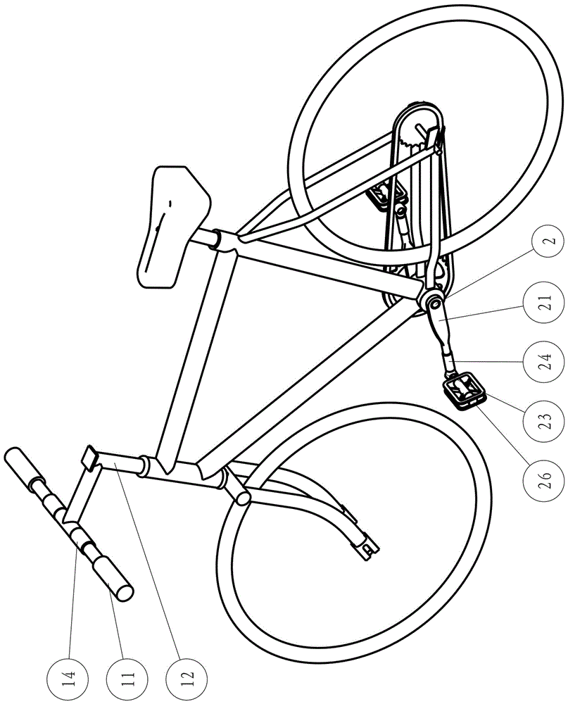 一种可扁平收纳的自行车的制作方法