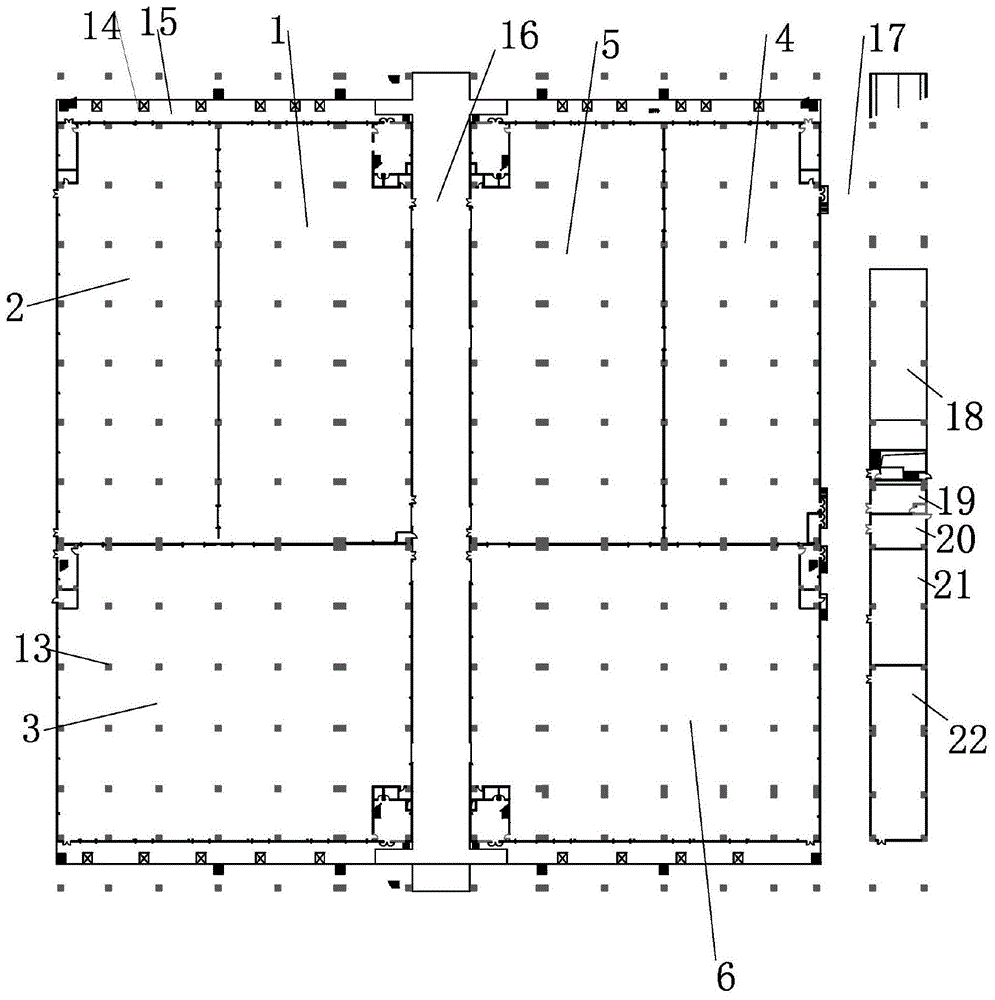 一种装配式双层混合结构物流库房的制作方法