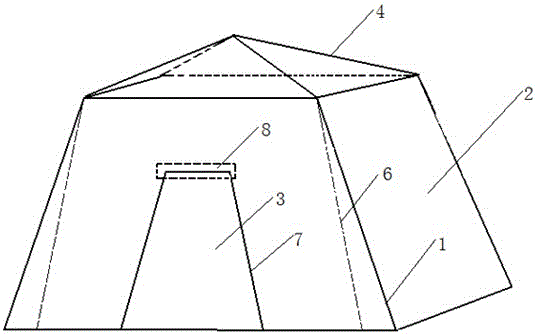 一种防风防潮的军用帐篷的制作方法