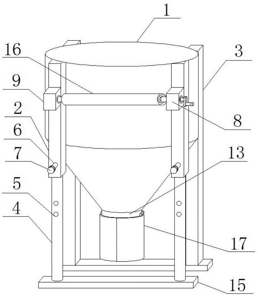 一种建筑施工用圆形塔吊料斗的制作方法