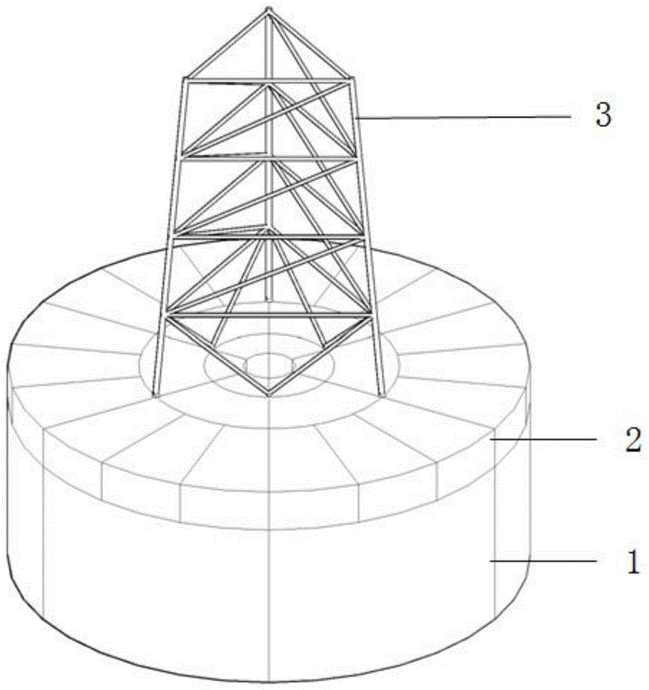 一种组合式复合筒浮箱基础结构及其施工方法与流程