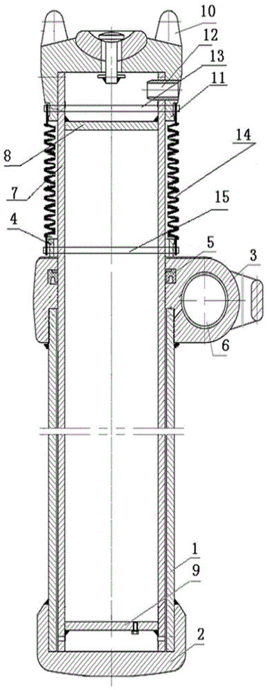 两件式单体液压支柱的制作方法