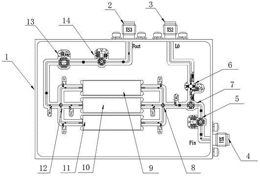 一种利用开关滤波器组选频的ku波段变频电路的制作方法