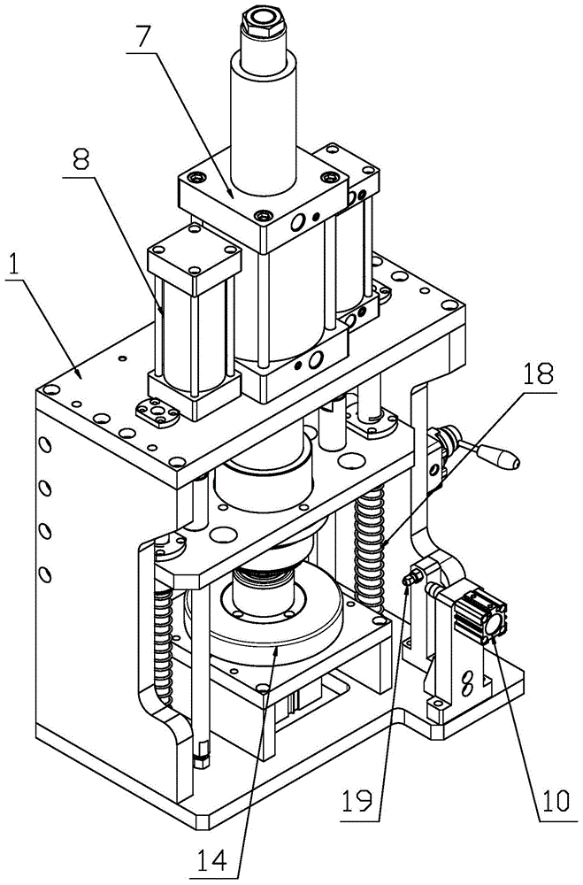 装配卡箍和消音器的装置的制作方法