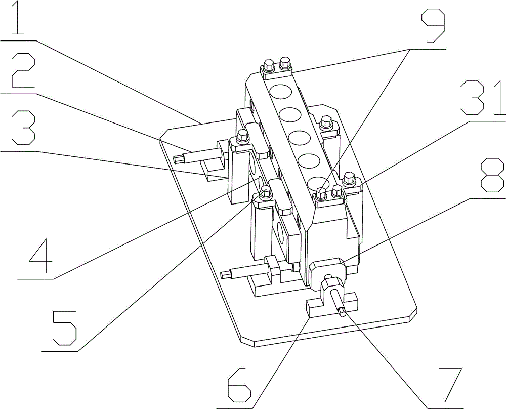 泵体侧孔加工工装的制作方法